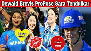 Dewald Brevis Fall in Love At first Sight With Sara Tendulkar And Then Propose Her