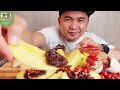 mangga with spicy bagoong balut chicharon mukbang philippines zumiyummy