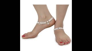 Silver Plated White Metal Anklets Payal