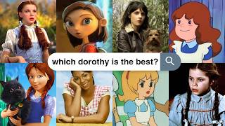 ranking 15 different versions of dorothy in the wizard of oz 👠🌪️📚