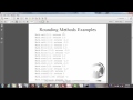 Java Math functions and Strings