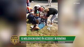 10 MOLDOVENI RĂNIȚI ÎN ACCIDENT, ÎN ROMÂNIA