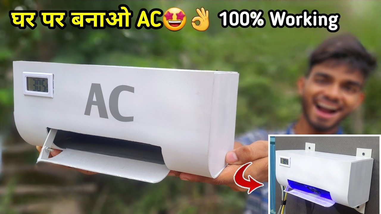 घर पर Ac बह त 100 Working How To Make Ac At Home Ak Technical