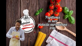 Latinitas Culinaria - Latin in the kitchen! - Papiliones in iure pistaciis aurantioque trito