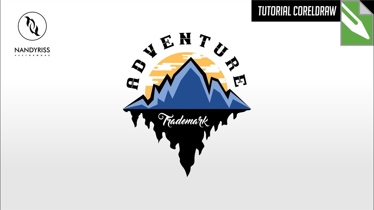 Tutorial Membuat Logo Adventure Coreldraw X7 Youtube