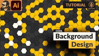 Vector Background Design with Repeat Grid in illustrator | Tutorial