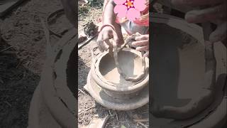 Pottery is a satisfying art | মৃৎশিল্প এক অনন্য মুগ্ধতা 🥰 #woman #village #pottery #clay