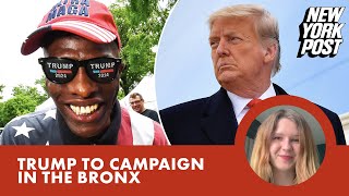 Donald Trump campaigns in the Bronx
