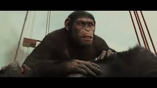 Gorilla vs Helicopter Battle Scene | Rise of the Planet of the Apes 2011 Movie Clip HD