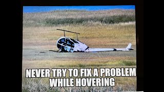 Never fix a problem from a hover