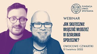 Jak skutecznie włączać młodzież w działania społeczne? | webinar