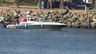 US Border Patrol Catch Human Smuggling Boat