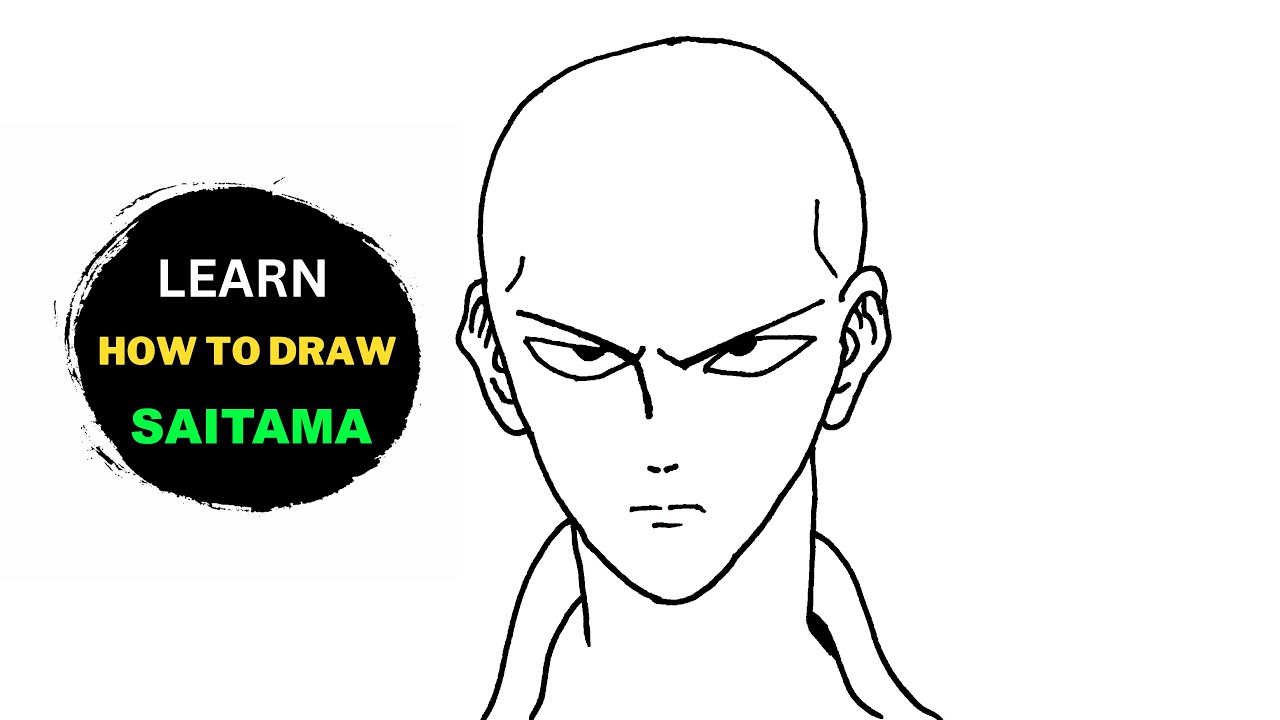 How To Draw Easy Saitama Step By Step Drawing For Beginners From One ...