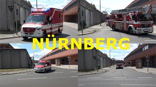 [HORNGRUẞ + HANDGRUẞ] Einsatzfahrten VON und AN der FEUERWACHE 1 in NÜRNBERG