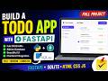 FastAPI Full Course Project 🚀 | Todo App with HTML, CSS, JavaScript & SQLite