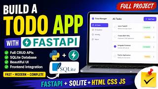 FastAPI Full Course Project 🚀 | Todo App with HTML, CSS, JavaScript & SQLite