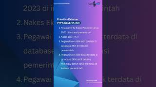 PENTING! LIST PRIORITAS PELAMAR PPPK 2024 | TEKNIS, GURU, KESEHATAN #casn #tigaotutorial #prioritas