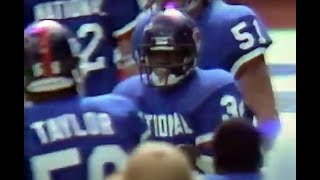 1984 ABC Pro Bowl Opening, WALTER PAYTON High Steps, Fights For Yardage, Lawrence Taylor Approves