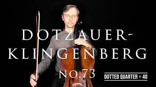 Dotzauer-Klingenberg Metodo para Violoncelo No.73  | Fast and Slow Tempo