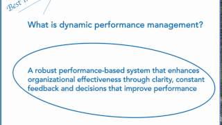 Dynamic Performance Management Framework Overview