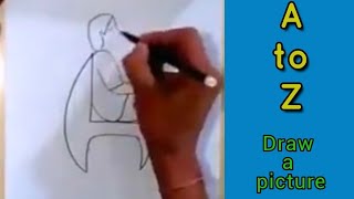 Draw a Picture With English Letters/ഇംഗ്ലീഷ് അക്ഷരങ്ങൾ കൊണ്ട് ഒരു ചിത്രംവര