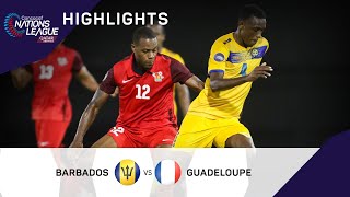 Concacaf Nations League 2022 Highlights | Barbados vs Guadeloupe