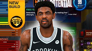 Glitched Kyrie Irving Build Hof Finishing & Playmaking With Gold Clamps In NBA 2K22