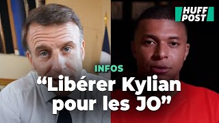 Emmanuel Macron réagit à l'annonce de Kylian MBappé