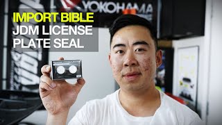 IMPORT BIBLE - God Speed Japanese License Plate Seal - New Product