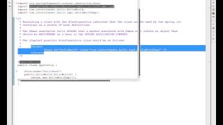 SPRING FRAMEWORK HELLO WORLD USING ANNOTATION