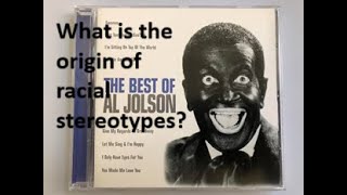 What is the origin of the popular British stereotype of black people?