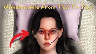 Broken Nose Surgery | Makeup Transformation Animation ASMR | Satisfying ASMR | Makeup Stop Motion