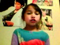 My little sister singing/dancing to Judas Lady Gaga