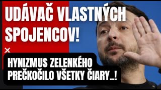 HYENA a údávač! Zelenský prekročil všetky červené čiary a začal útokom na SLovákov ...