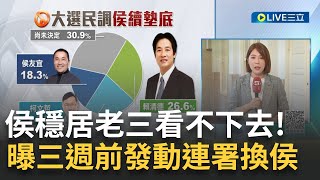 侯友宜民調16%逼近換柱線!藍議員曝\