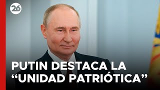 Putin destaca la “unidad patriótica” de los rusos en ocasión del Día de Rusia