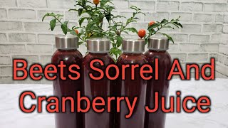 Beets Sorrel And Cranberry Blood Circulation Home Remedy