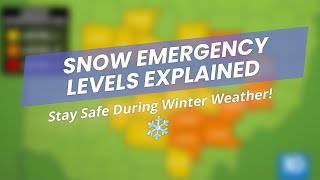🚗💨 Snow Emergency Levels Explained! ❄️
