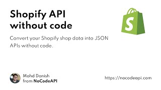 Shopify API integration without code — NoCodeAPI