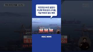 #Shorts / 국민연금 80조 잃었다‥기금 900조 원도 깨져 (2023.03.02/뉴스데스크/MBC)