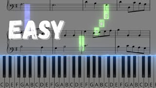 Minuet In G - Easy Piano Tutorial