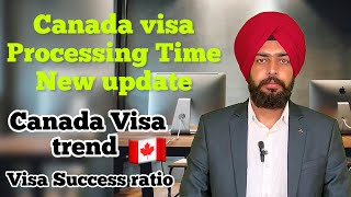 Canada visa Processing time New update ! Canada 🇨🇦 Visa trend 2025 , Success rate #touristvisa #job