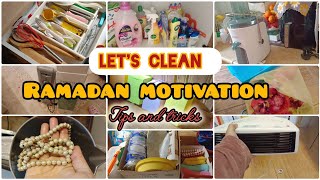 RAMADAN PREP clean with me2025🧹🧼|slow clean 🫧| tips and tricks#RamzanCleaning\