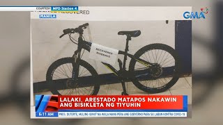 UB: Lalaki, arestado matapos nakawin ang bisikleta ng tiyuhin