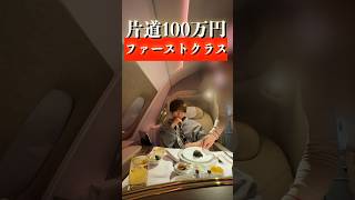 【片道120万円】完全個室ファーストクラス飛行機に乗ったらサービスがエグい…#shorts