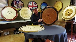 The Best Crokinole Board for Beginners! Cherry \u0026 Walnut Melamine Board Set - Made in Canada!