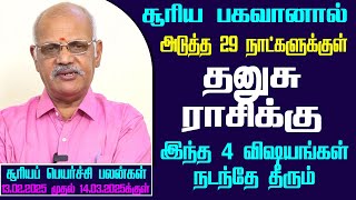 தனுசுசூரிய பகவானால் அடுத்த 29 நாட்களுக்குள் இது நடந்தே தீரும் - 2025 | Astrologer Ravichandhar