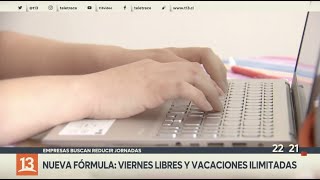 Nueva fórmula laboral: Viernes libres y vacaciones ilimitadas