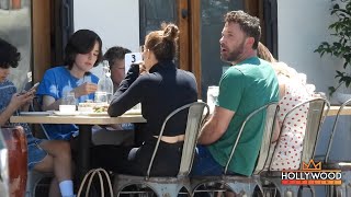 Ben Affleck and JLo take kids to lunch in Los Angeles