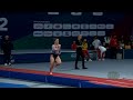 KATCHALOVA Anastasia (USA) W - 2022 Trampoline Worlds, Sofia (BUL) - Q Tumbling Exercise 1